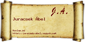 Juracsek Ábel névjegykártya